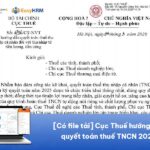 [Có file tải] Cục Thuế hướng dẫn quyết toán thuế TNCN 2026
