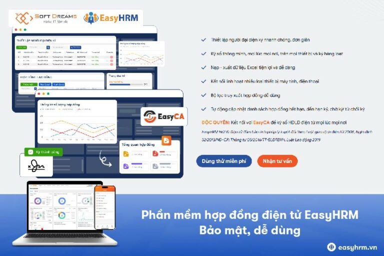 Phần mềm hợp đồng lao động điện tử EasyHRM