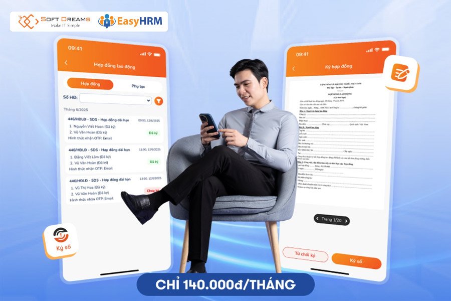 EasyHRM - Giải pháp hợp đồng lao động điện tử đáng tin cậy, đúng chuẩn pháp lý