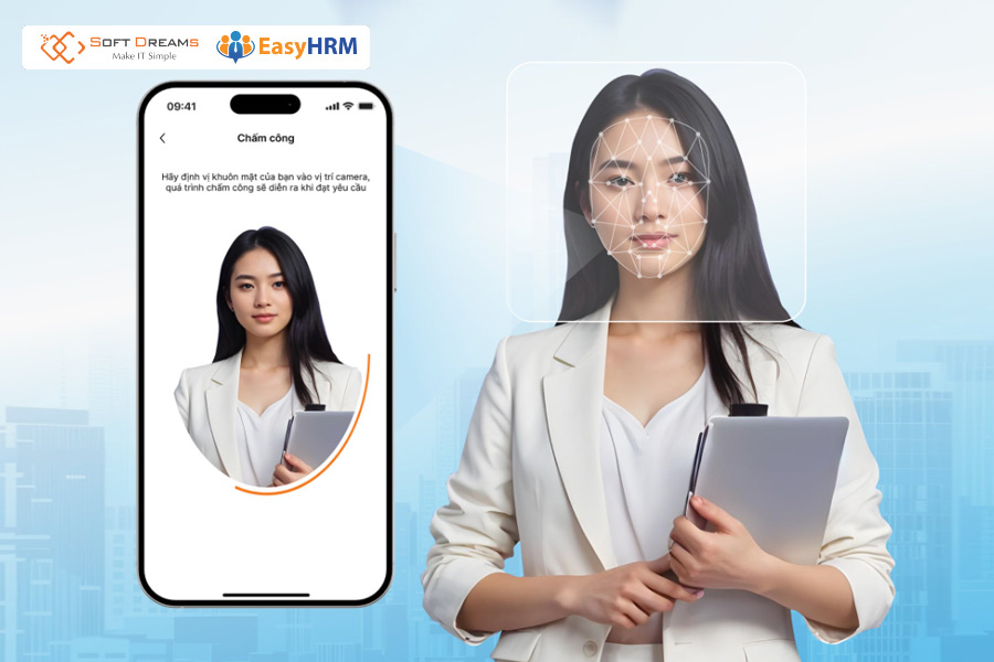 EasyHRM – Phần mềm chấm công bằng camera AI hiện đại, chính xác