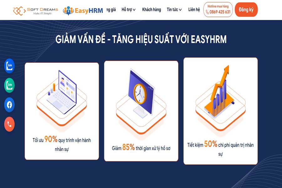 Phần mềm hợp đồng lao động điện tử EasyHRM giúp doanh nghiệp tiết kiệm chi phí vận hành
