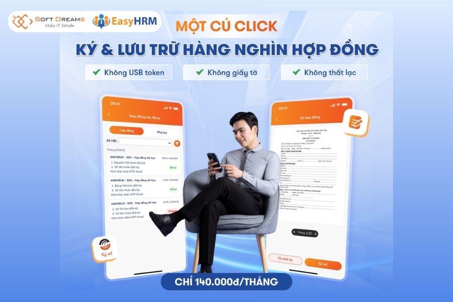 EasyHRM - Giải pháp hợp đồng lao động điện tử cho doanh nghiệp