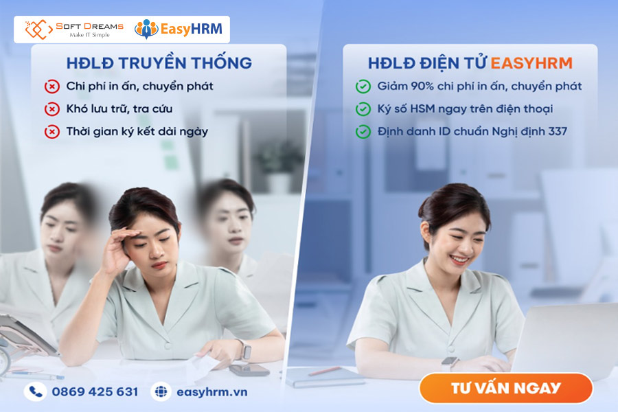 EasyHRM – Nền tảng ký hợp đồng điện tử chuyên nghiệp, tối ưu