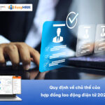 Quy định về chủ thể của hợp đồng lao động điện tử 2026