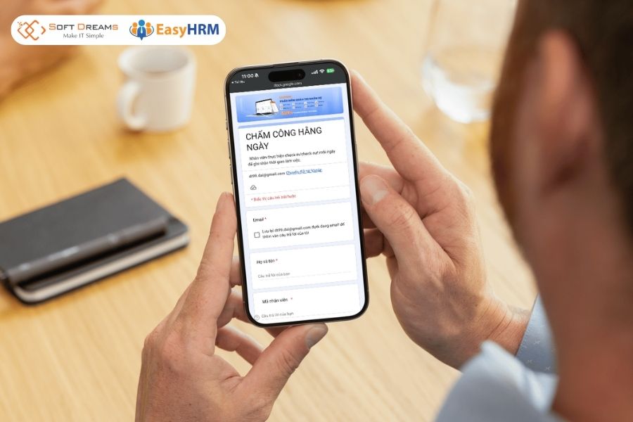 Chấm công bằng google form phù hợp với doanh nghiệp quy mô nhỏ