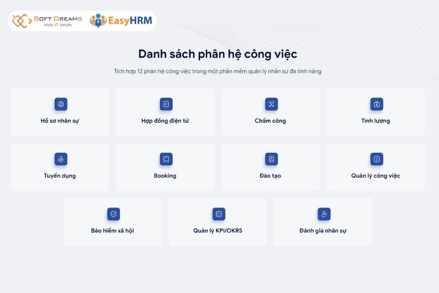 EasyHRM - Phần mềm quản trị nhân sự toàn diện cho mọi đơn vị