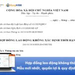 Hợp đồng lao động không thời hạn: Mẫu mới nhất, quyền lợi & quy định nghỉ việc