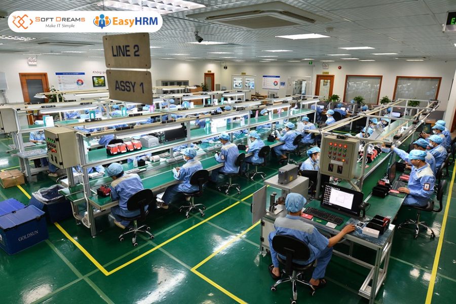 Mẫu chấm công công trình, nhà máy
