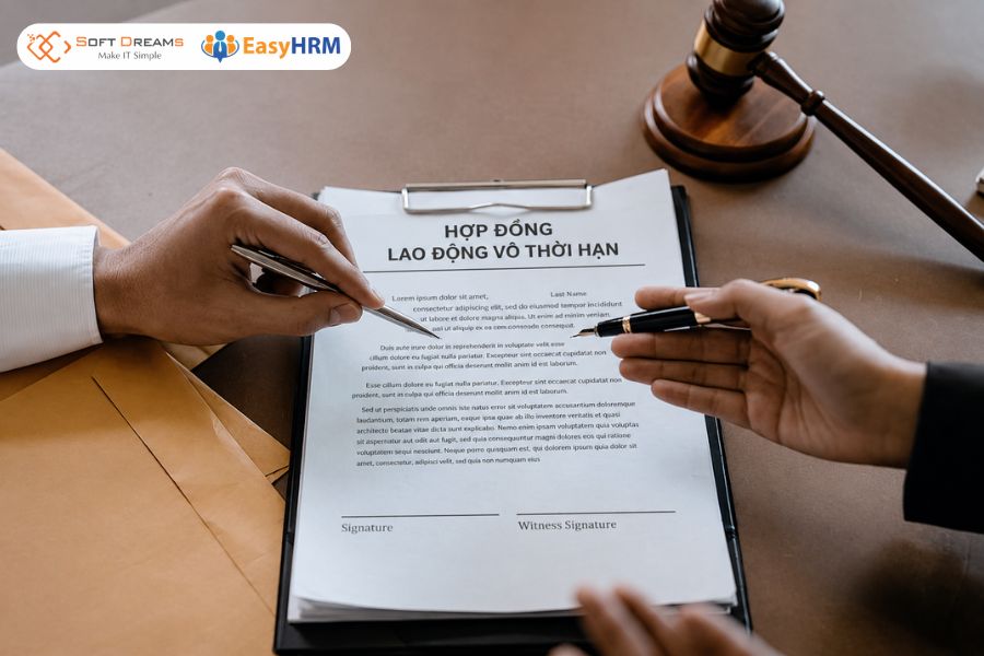 Mẫu hợp đồng lao động vô thời hạn