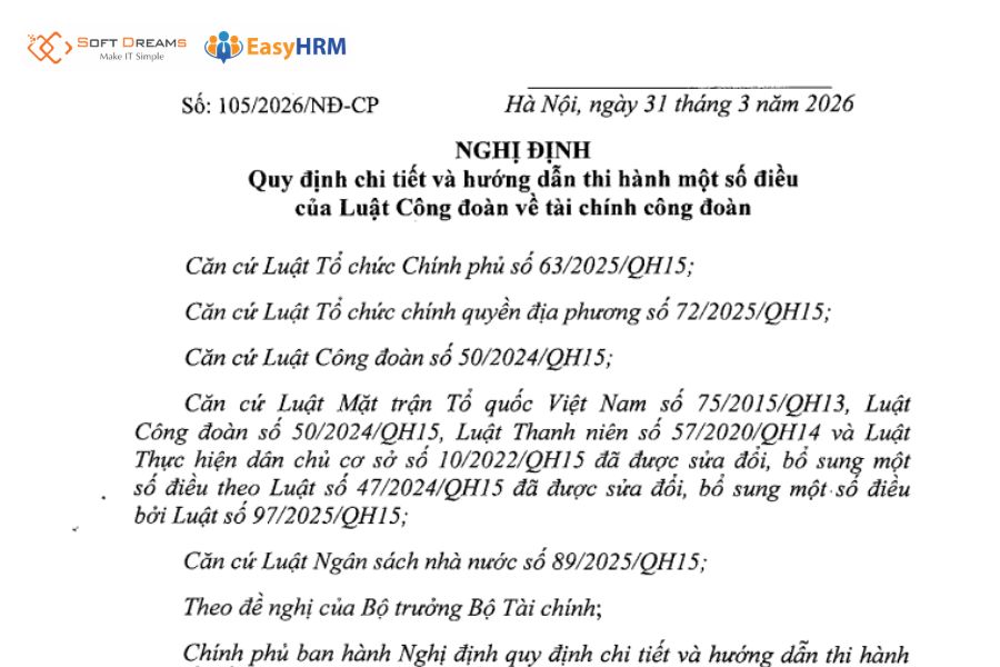 Nghị định 105/2025/NĐ-CP quy định về Phí Công Đoàn