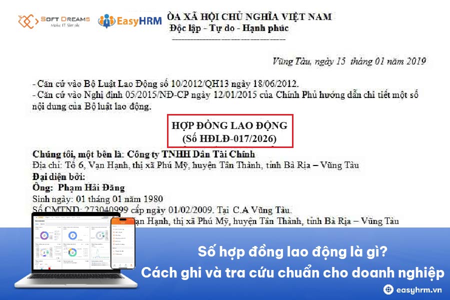 Số hợp đồng lao động là gì? Cách ghi và tra cứu chuẩn cho doanh nghiệp
