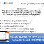 Thông tư 08/2026/TT-BNV: 6 điểm doanh nghiệp bắt buộc phải nắm
