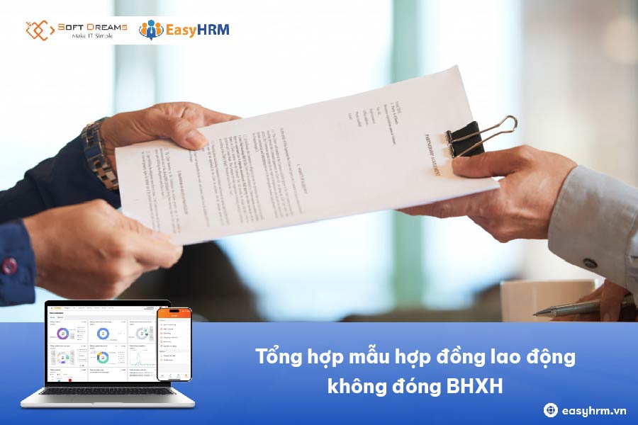 Tổng hợp mẫu hợp đồng lao động không đóng BHXH [MỚI NHẤT]