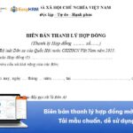 Tổng hợp biên bản thanh lý hợp đồng mới nhất: Tải mẫu chuẩn, dễ sử dụng