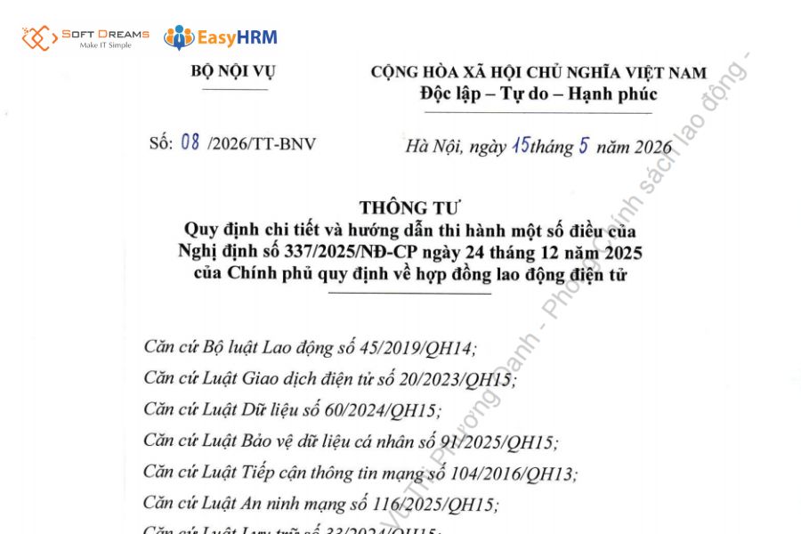Mẫu đề nghị ban hành cùng thông tư 08/2026/TT-BNV