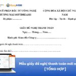 Mẫu giấy đề nghị thanh toán mới nhất 2026 [TỔNG HỢP]