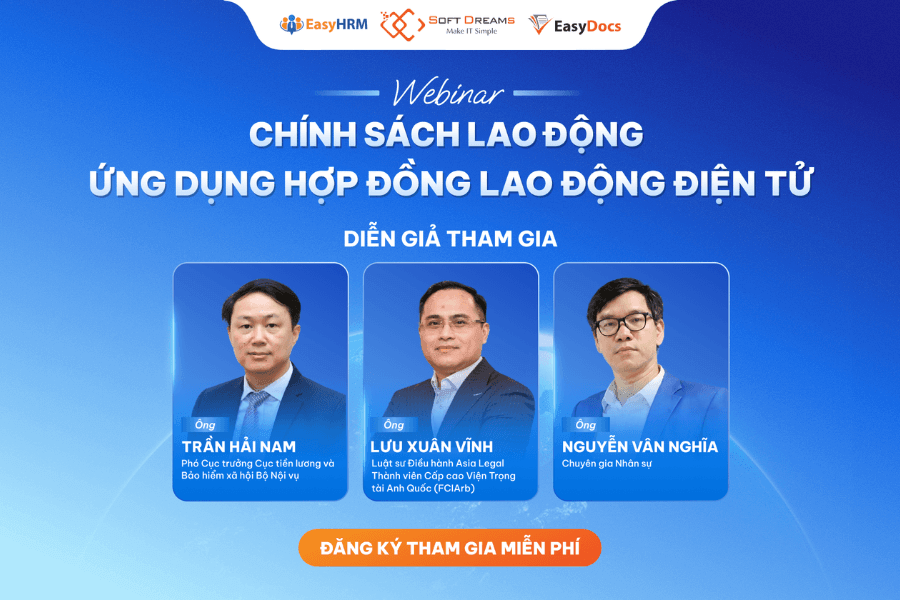 [Webinar] Chính sách lao động - Ứng dụng Hợp đồng lao động điện tử