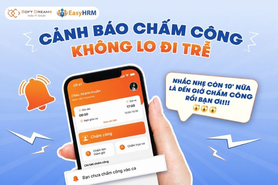 App chấm công EasyHRM