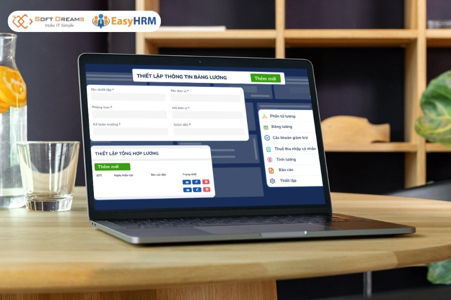 Phần mềm EasyHRM hỗ trợ tính mức đóng BHXH, công lương tự động