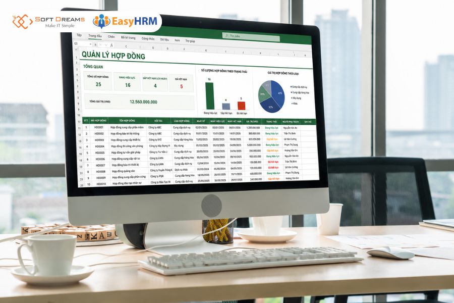 File theo dõi hợp đồng bằng excel là gì?