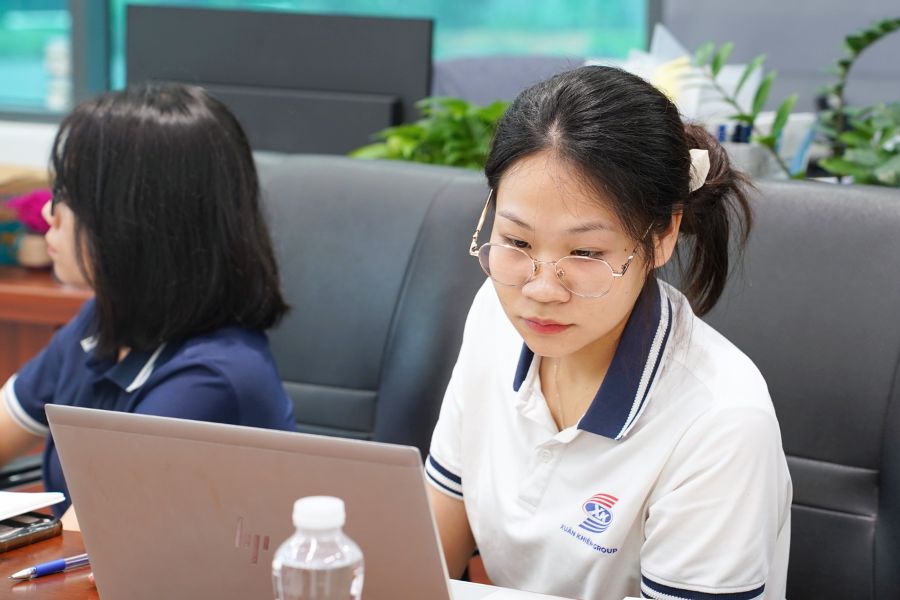Chị Quách Thị Thu Hà, nhân viên hành chính tổng hợp