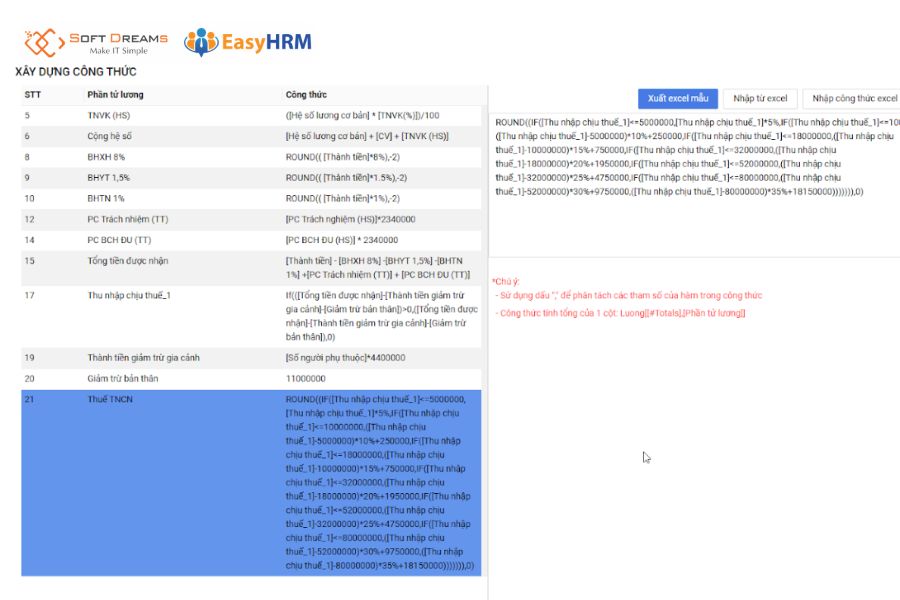 EasyHRM hỗ trợ doanh nghiệp tính lương, khấu trừ thuế TNCN chính xác