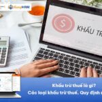 Khấu trừ thuế là gì? Các loại khấu trừ thuế, Quy định mới nhất