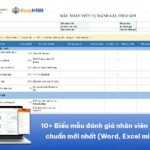 Tổng hợp biểu mẫu đánh giá nhân viên theo KPI mới nhất [Có file tải]