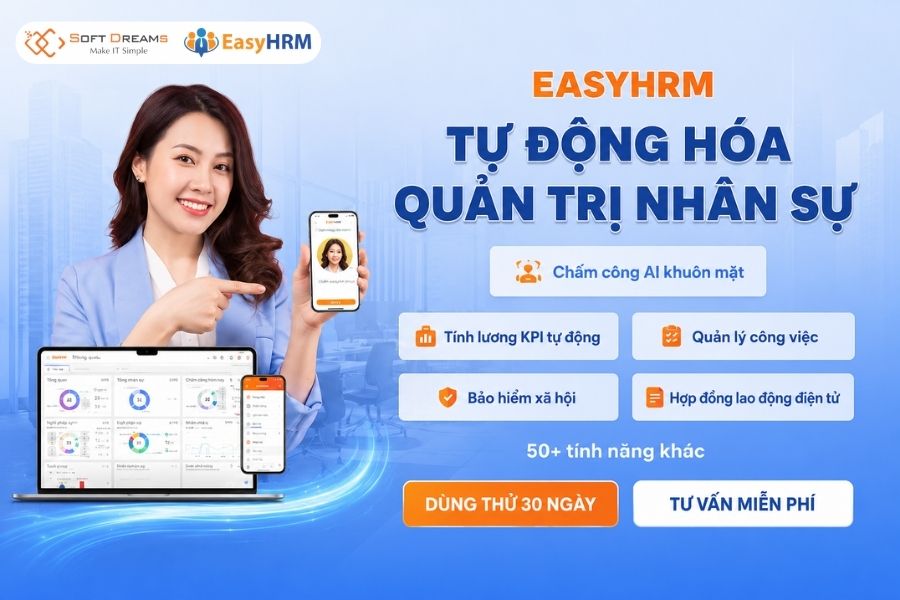 EasyHRM phần mềm quản trị nhân sự toàn diện
