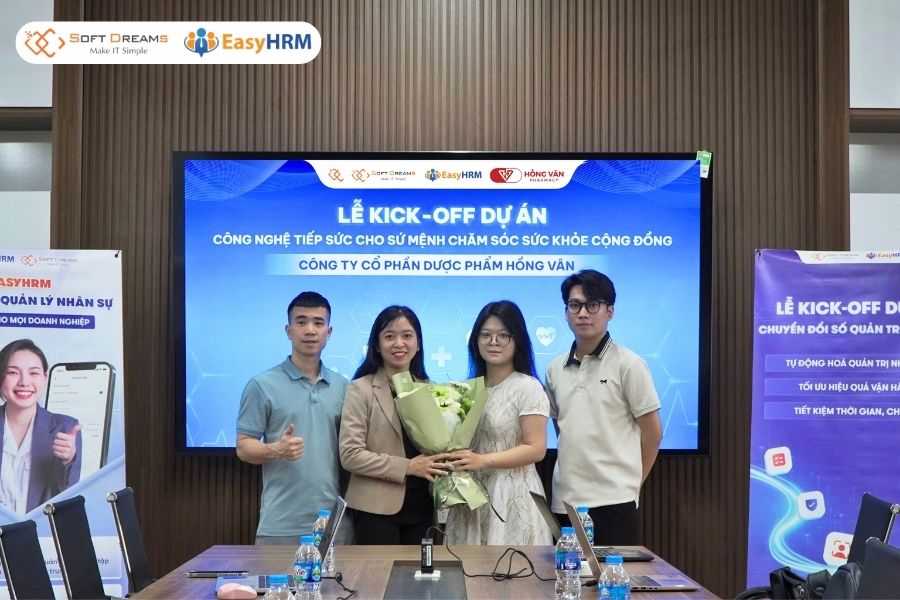 EasyHRM x Dược phẩm Hồng Vân