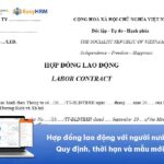 Hợp đồng lao động với người nước ngoài: Quy định, thời hạn và mẫu mới nhất