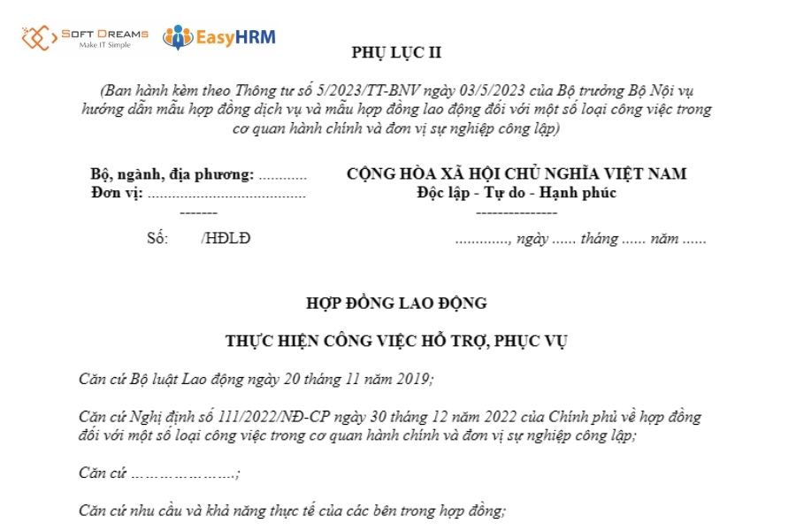 Mẫu hợp đồng 111