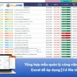 Tổng hợp mẫu quản lý công việc bằng Excel dễ áp dụng [Có file tải]