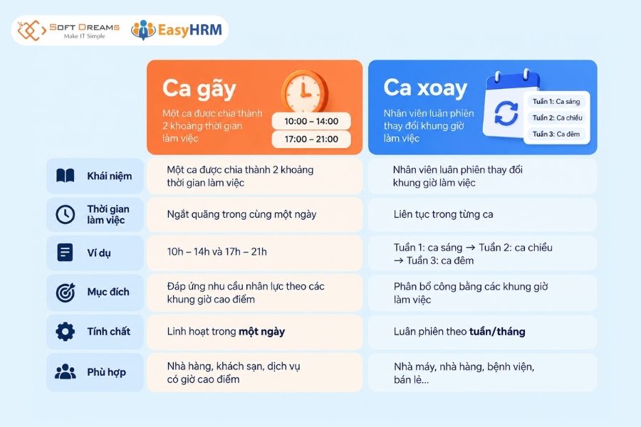 Ca gãy và xoay ca