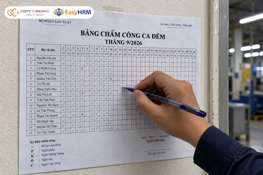 Chấm công ca đêm là gì?