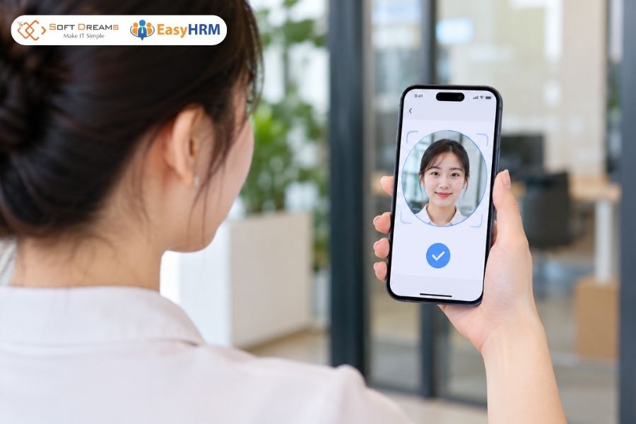 Kết hợp GPS với xác thực khuôn mặt khi chấm công