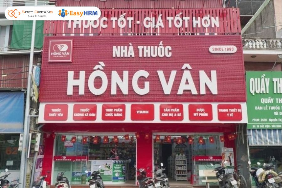 Tính lương tự động cho chuỗi nhà thuốc Hồng Vân